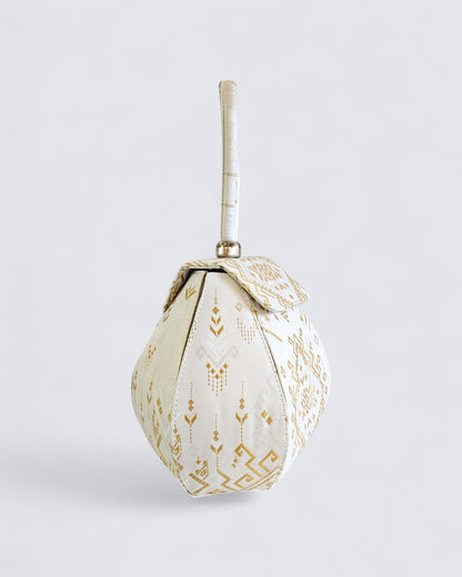 Lai Thai Handbag ( Ivory Drew Drops )