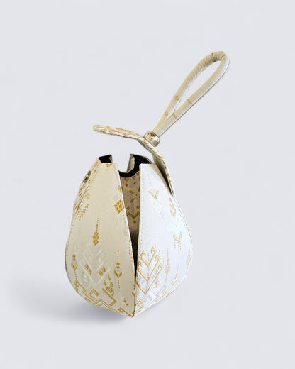 Lai Thai Handbag ( Ivory Drew Drops )