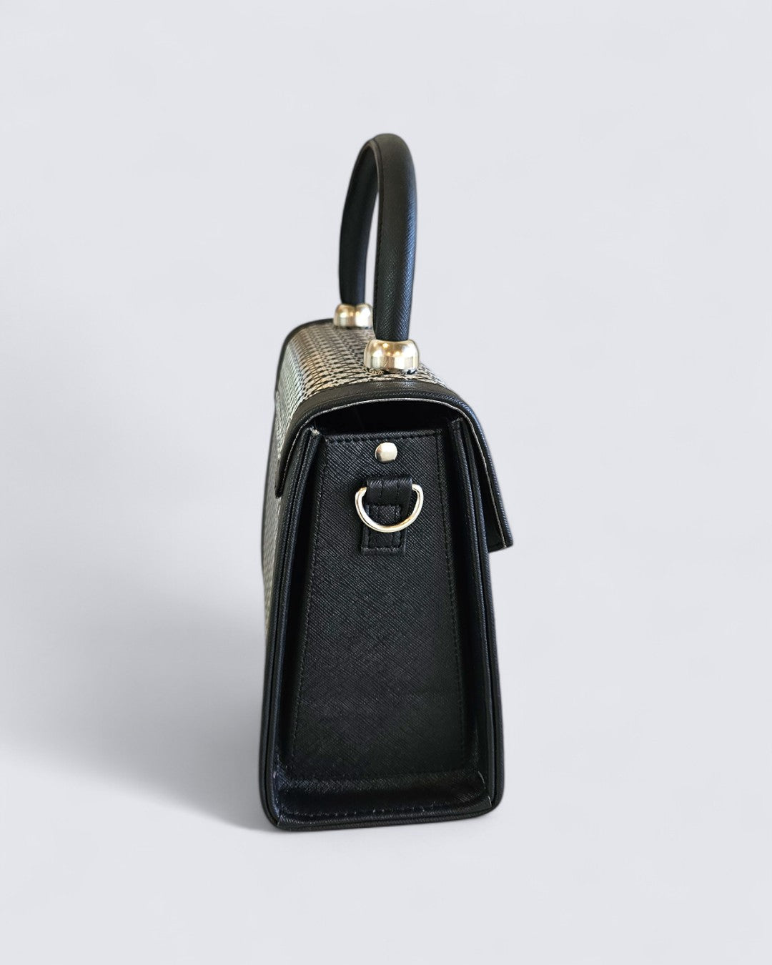 กระเป๋าถือลายไทย ( ซิลเวอร์ไนท์สแควร์ )