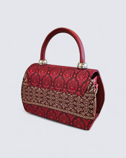 Lai Thai Handbag ( Siam Ruby Oval )