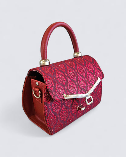Lai Thai Handbag ( Siam Ruby Oval )