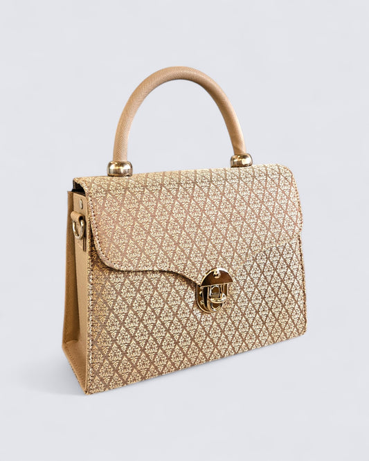 Lai Thai Handbag ( Royal Gold Square )
