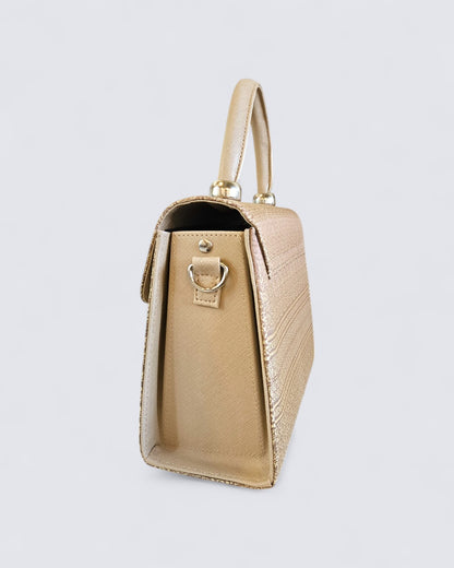 Lai Thai Handbag ( Royal Gold Square )