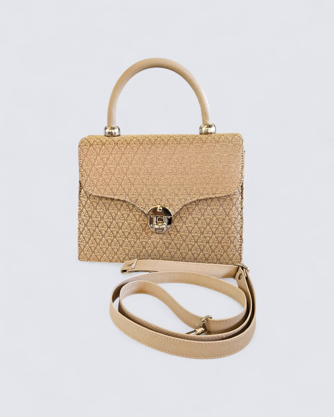 Lai Thai Handbag ( Royal Gold Square )