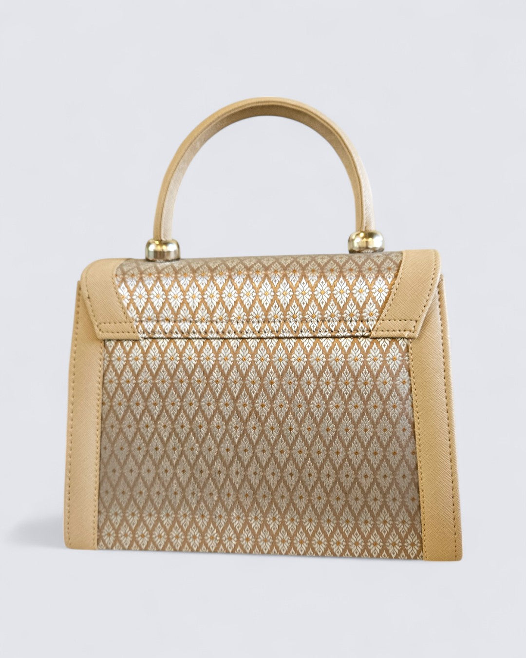 Lai Thai Handbag ( Sand Gold Square )