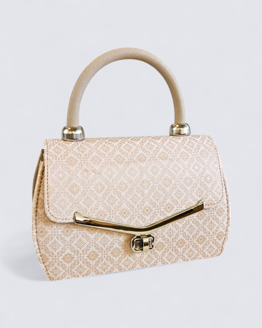 Lai Thai Handbag ( Sand Gold Oval )