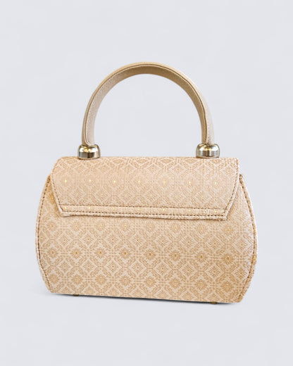 Lai Thai Handbag ( Sand Gold Oval )