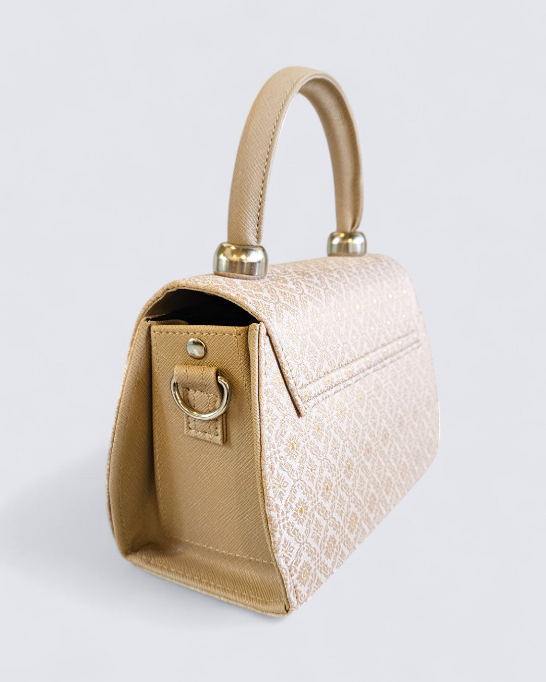 Lai Thai Handbag ( Sand Gold Oval )
